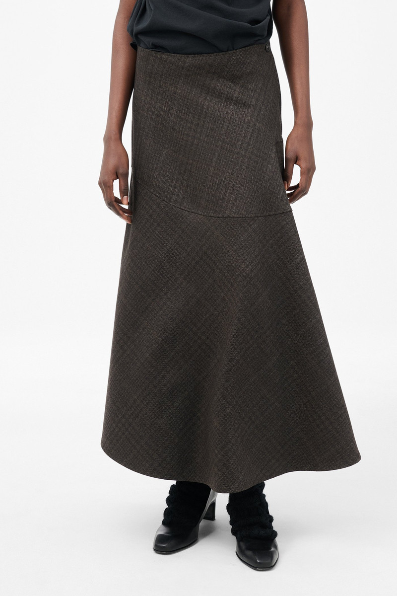 Waltz Skirt Brown Dunmore Check 3