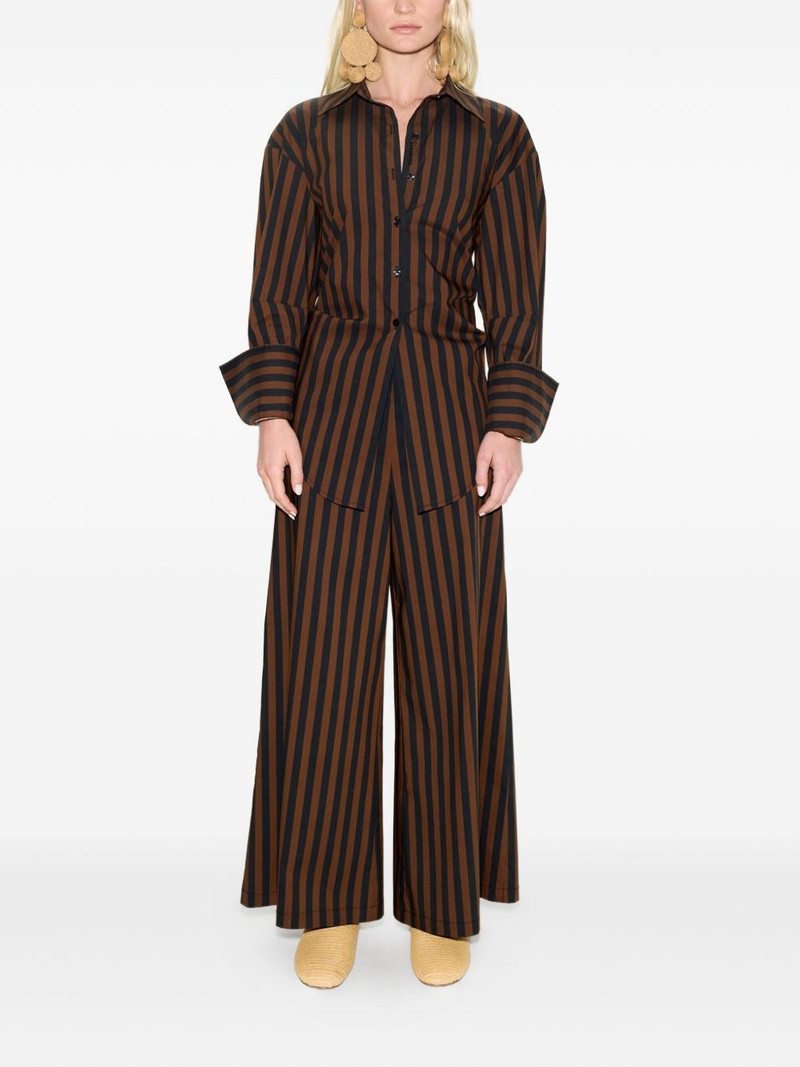 SIMONMILLER Toni striped poplin trousers outlook
