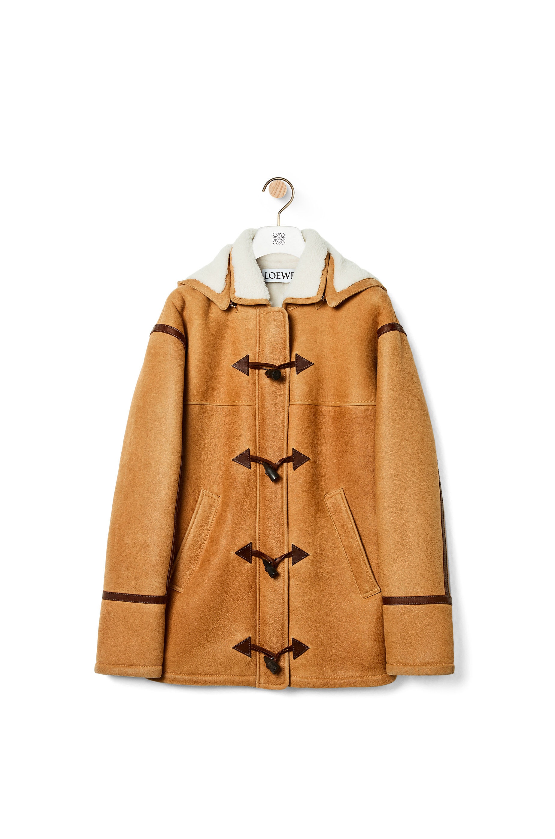 Duffle coat in shearling - 1