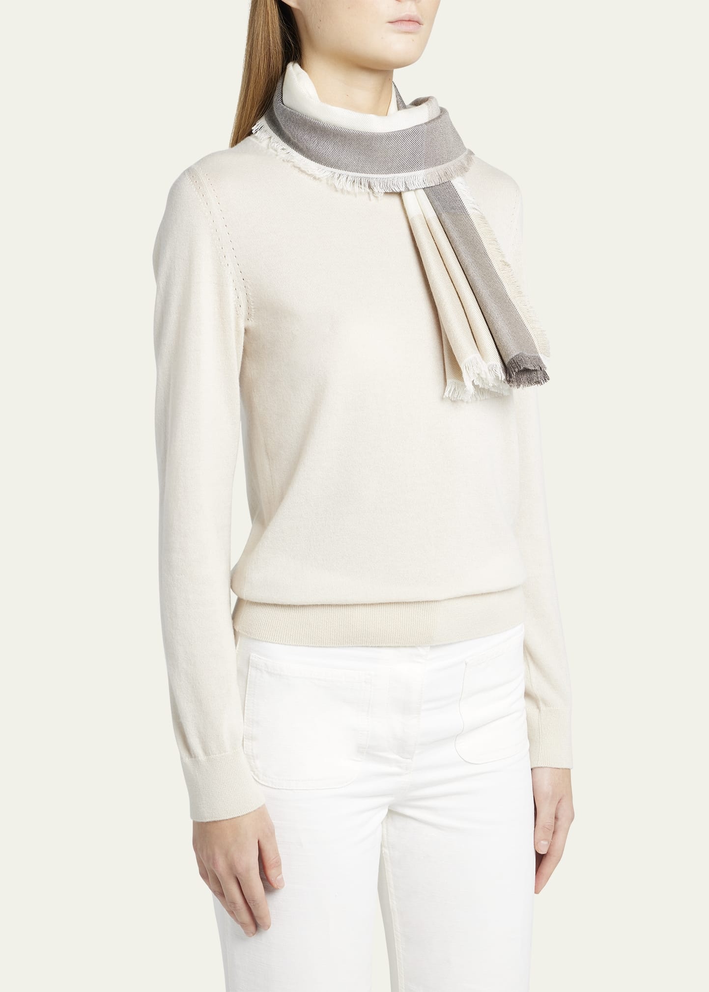 Quadrilatero Del Cashmere-Silk Scarf - 3