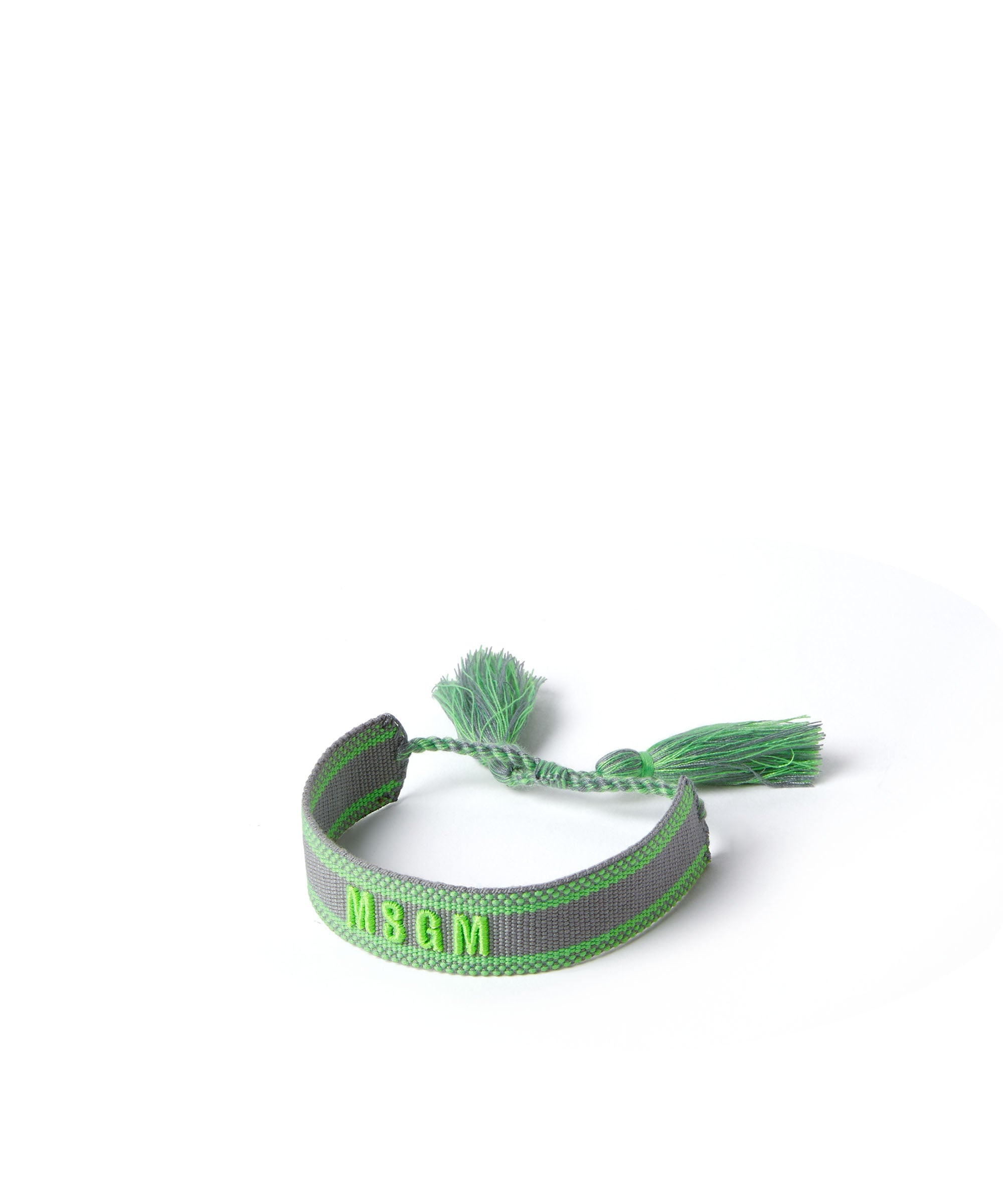 Embroidered cotton MSGM bracelets - 2