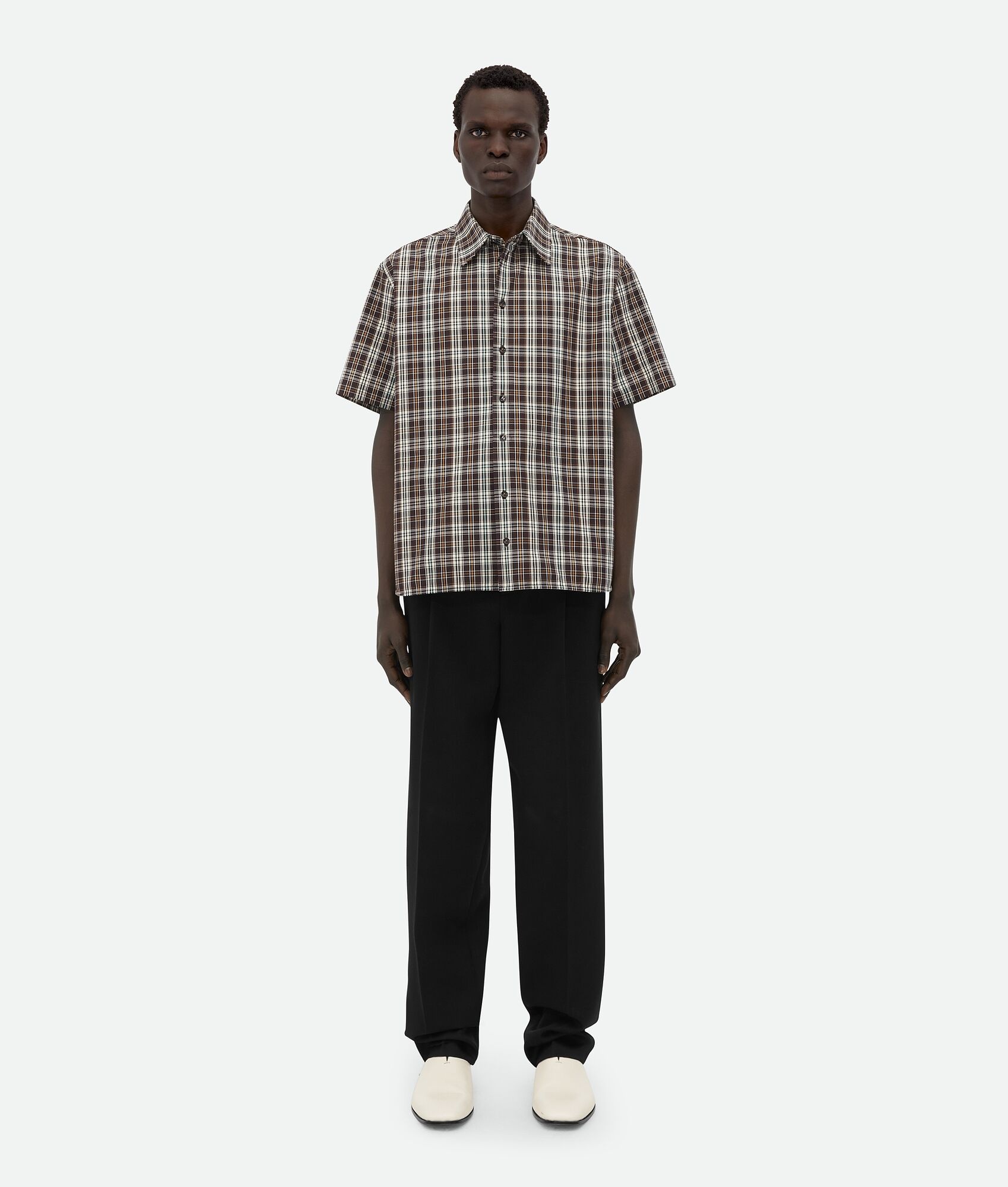 Checked Cotton Shirt - 1