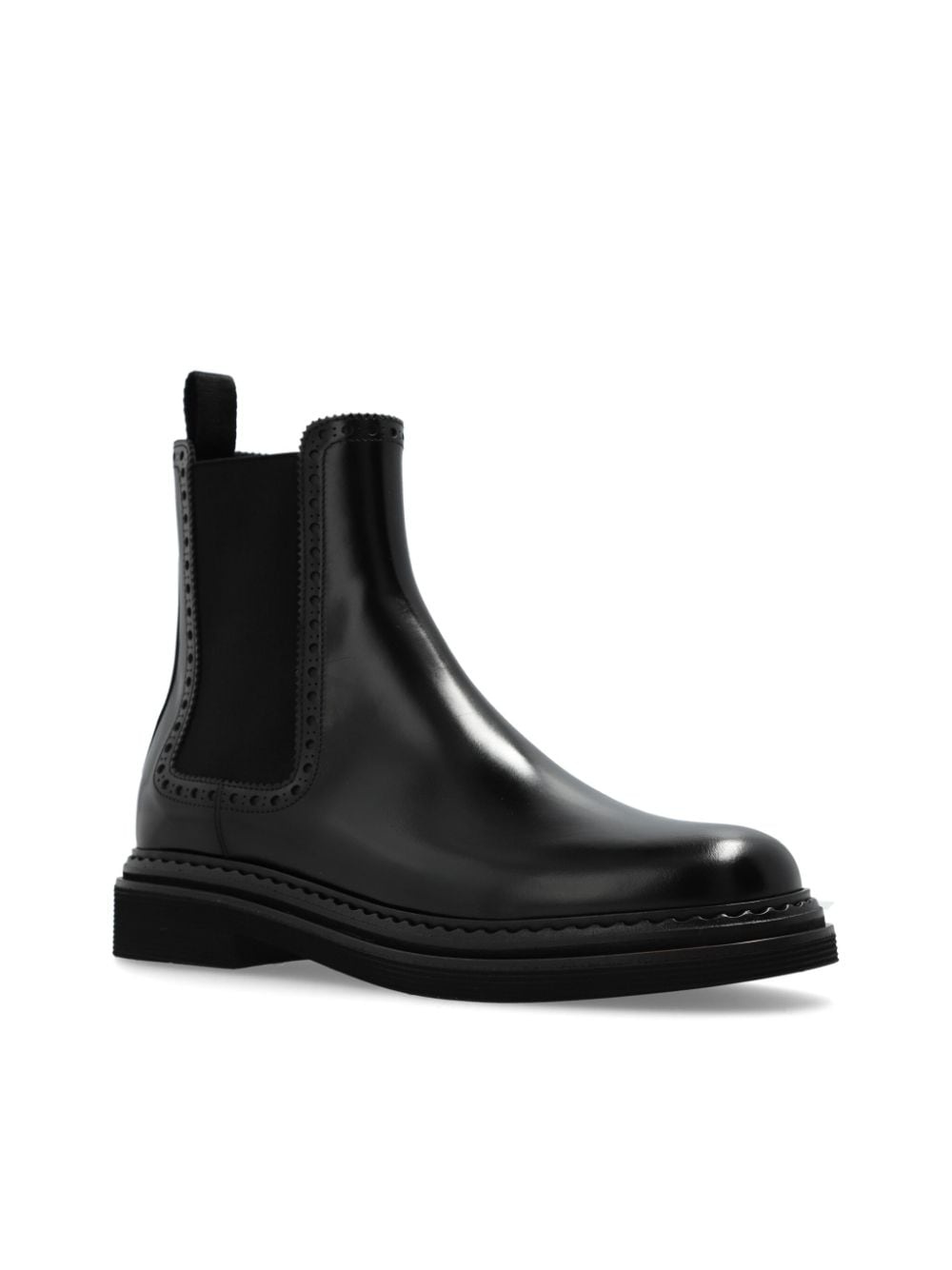 perforated-detail ankle boots - 4