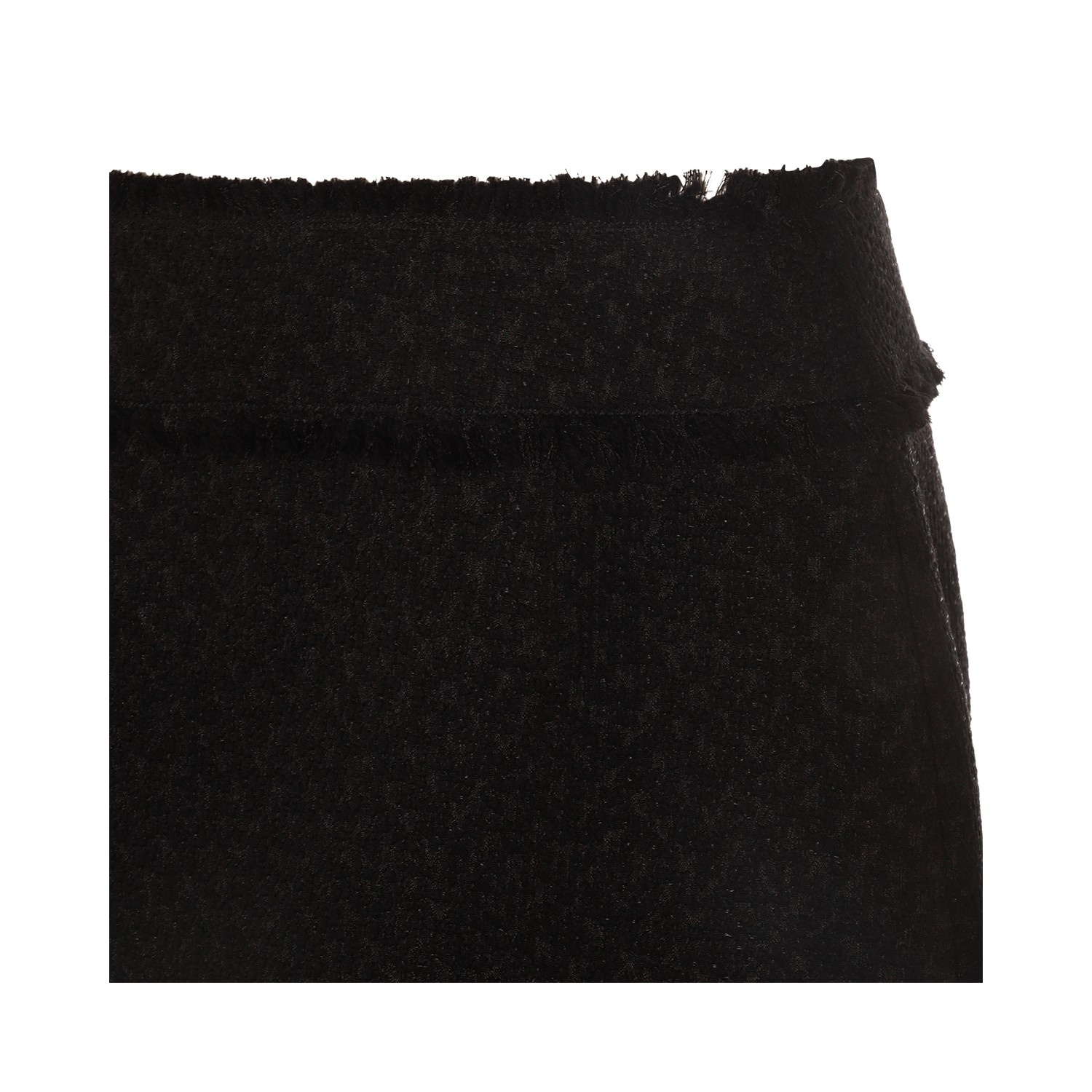 BLACK WOOL SKIRT - 3