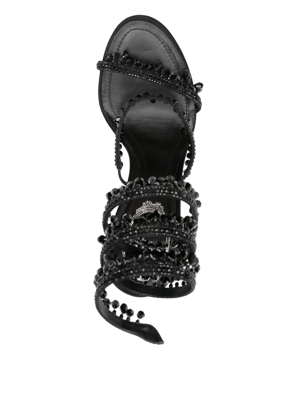 110mm beaded-embellished stiletto sandals - 4