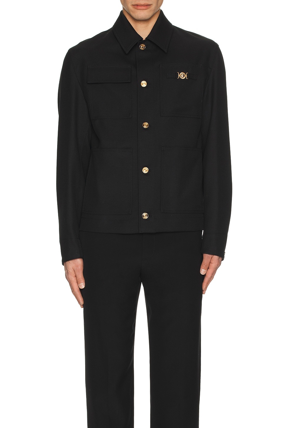 Button Down Blouson - 4