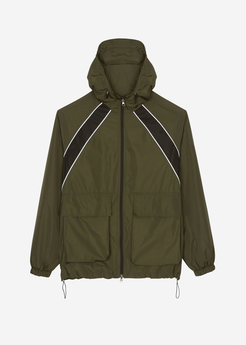 Navan Windbreaker Cargo Jacket - Khaki 1
