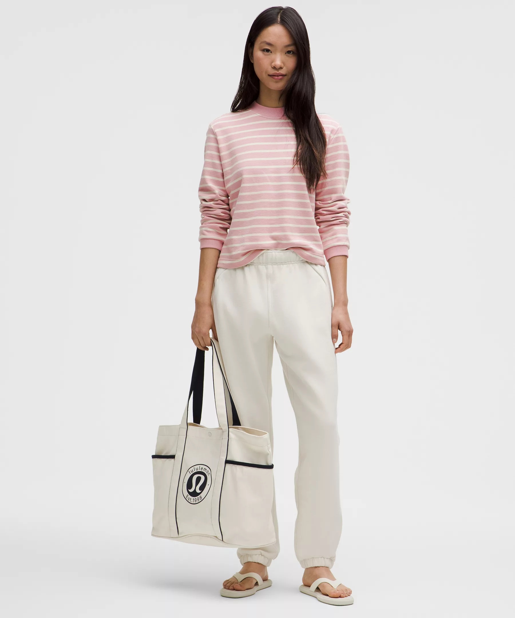 Cotton French Terry Crewneck Pullover - 2