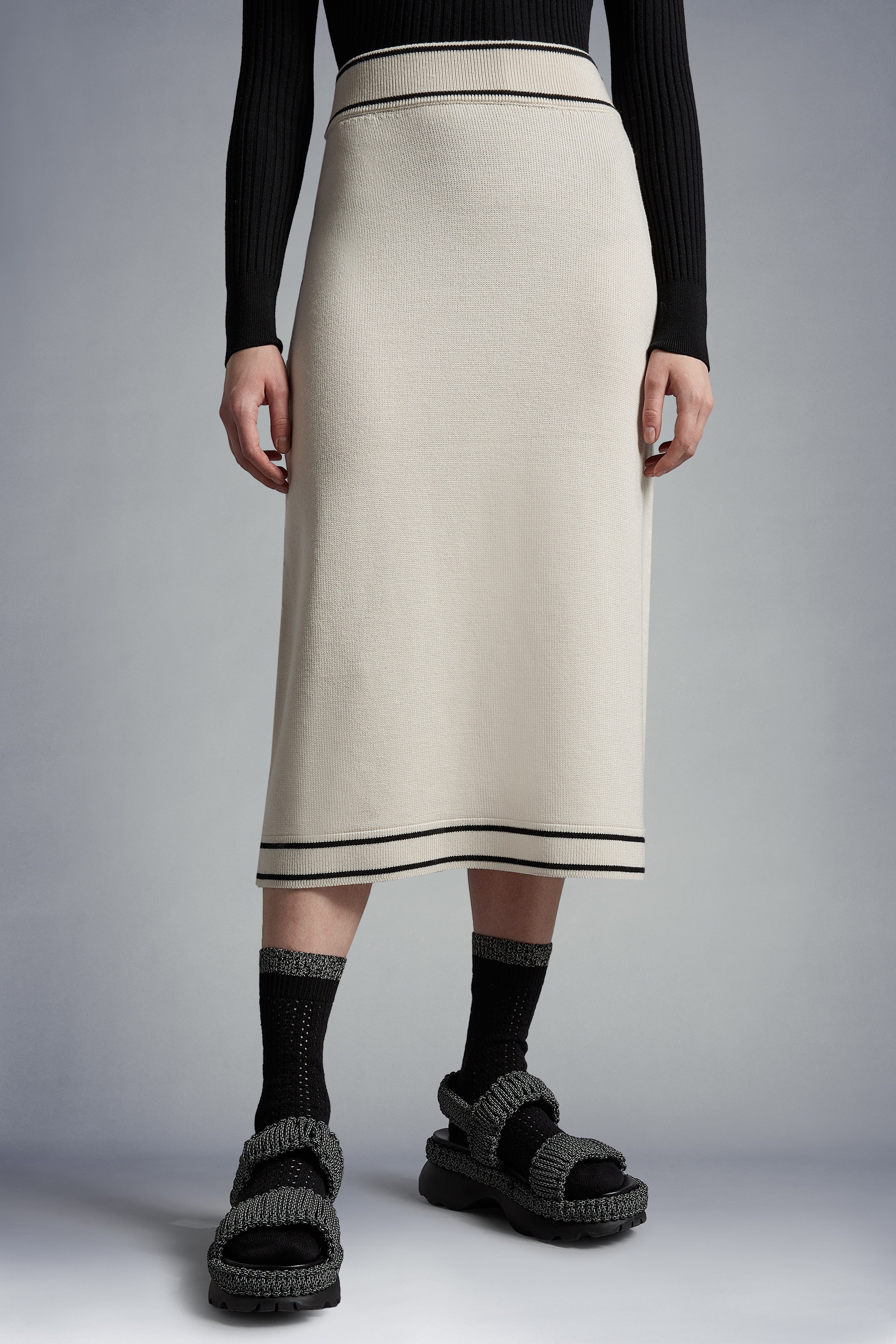 Wool Midi Skirt - 3