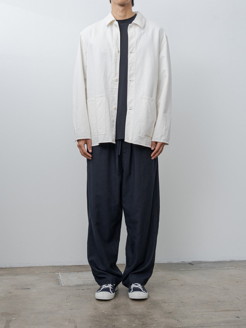 KAPTAIN SUNSHINE Cotton Drill Coverall Jacket - Ecru outlook