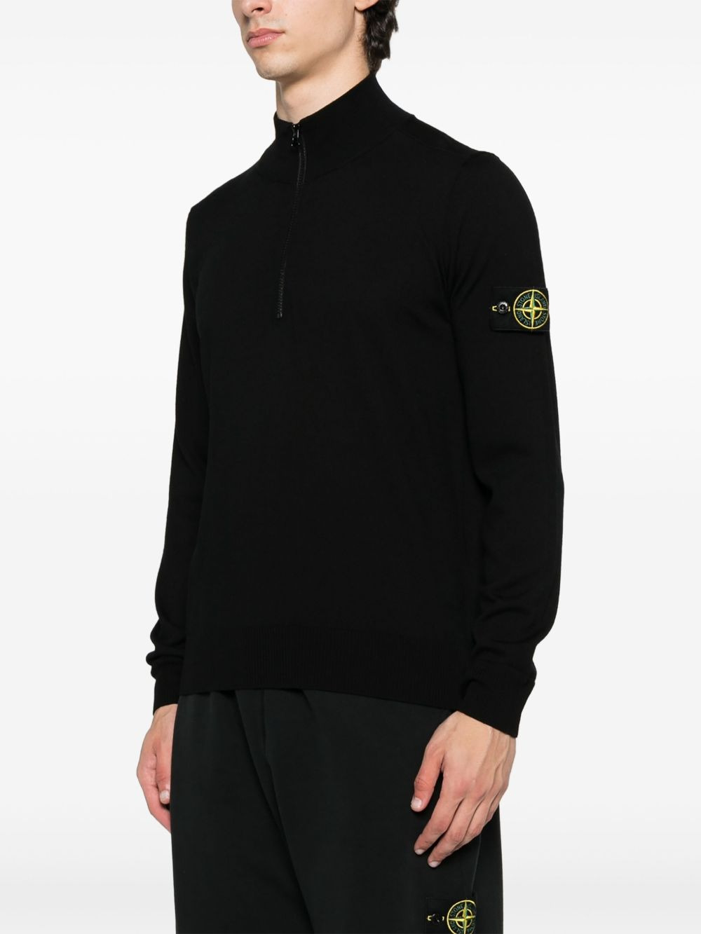 half-zip wool sweater - 3