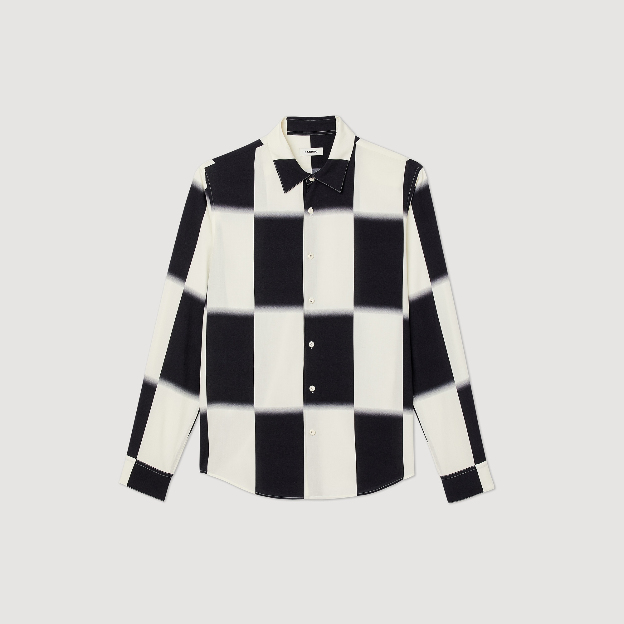 Flowing shirt with check print - 1