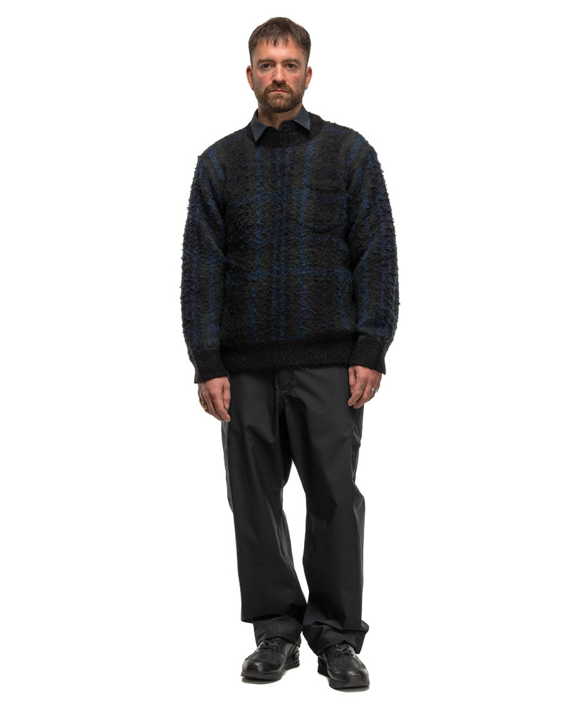 sacai Plaid Knit Sweater Black outlook