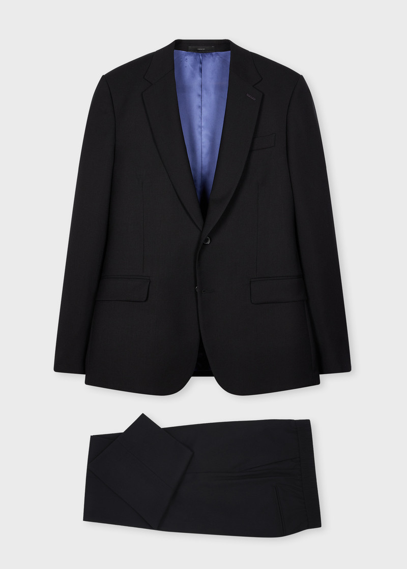The Soho - Tailored-Fit Black Wool 'A Suit To Travel In' Suit 1