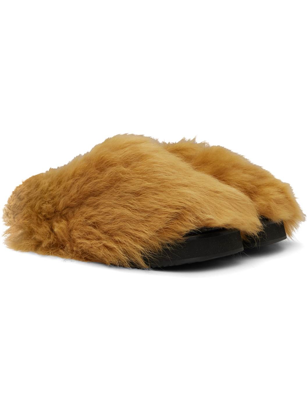 Tan Mini Robin Sabot Slippers - 4