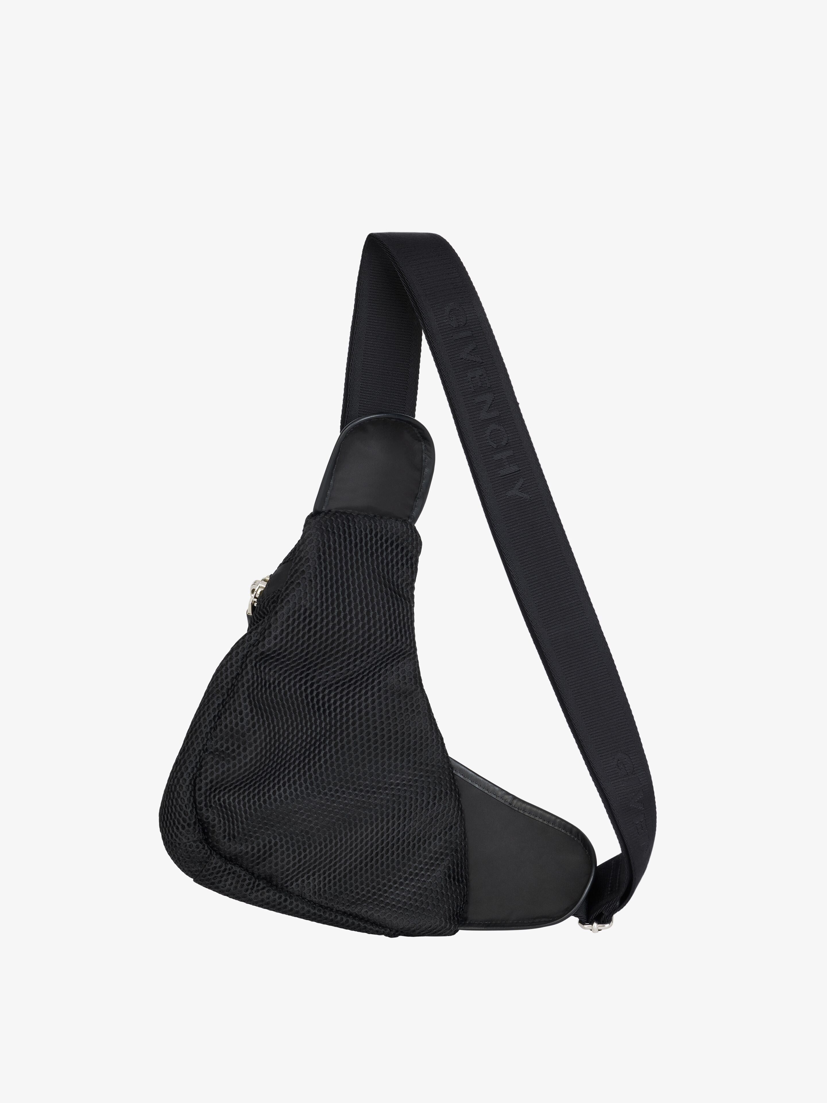SMALL G-ZIP TRIANGLE BAG IN MESH - 4