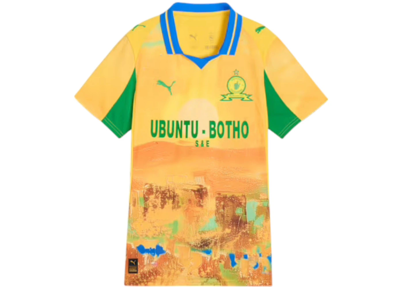 Puma KidSuper Women's Mamelodi Sundowns Replica Jersey Pele Yellow/Fast Green - 1