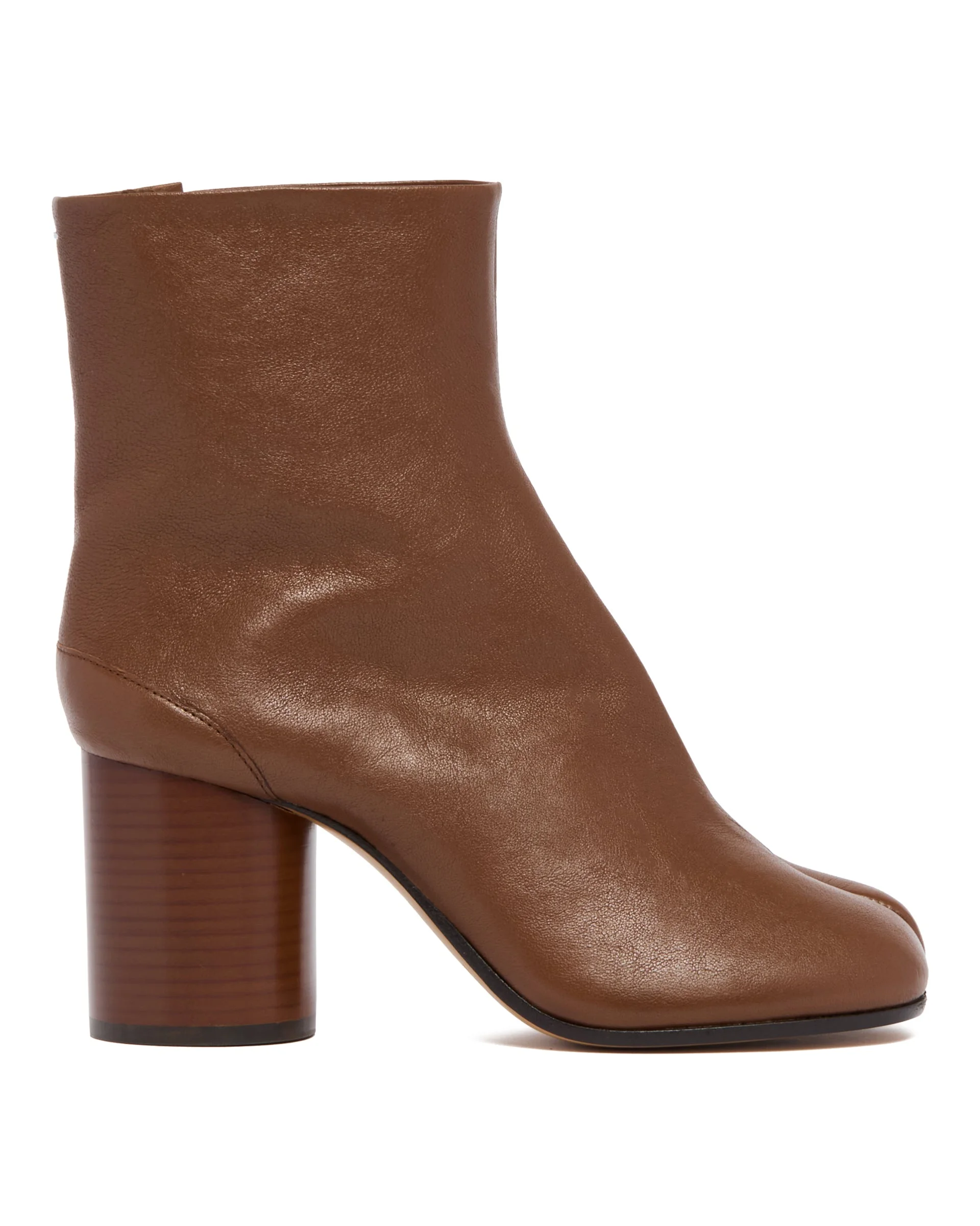 Brown Tabi Ankle Boots - 1