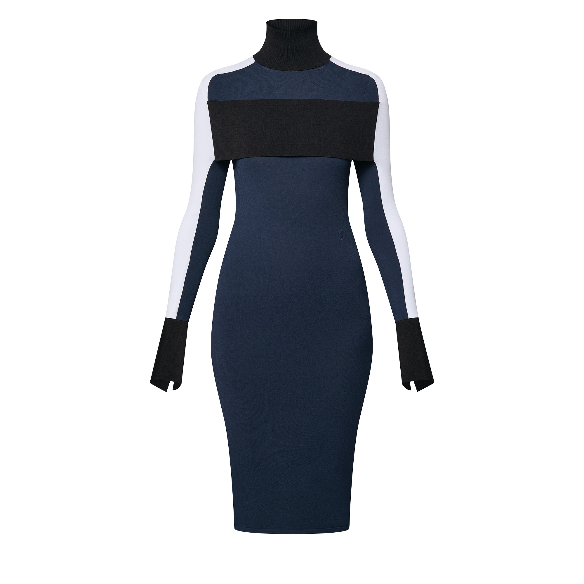 Color-Blocked Band Dress - 1