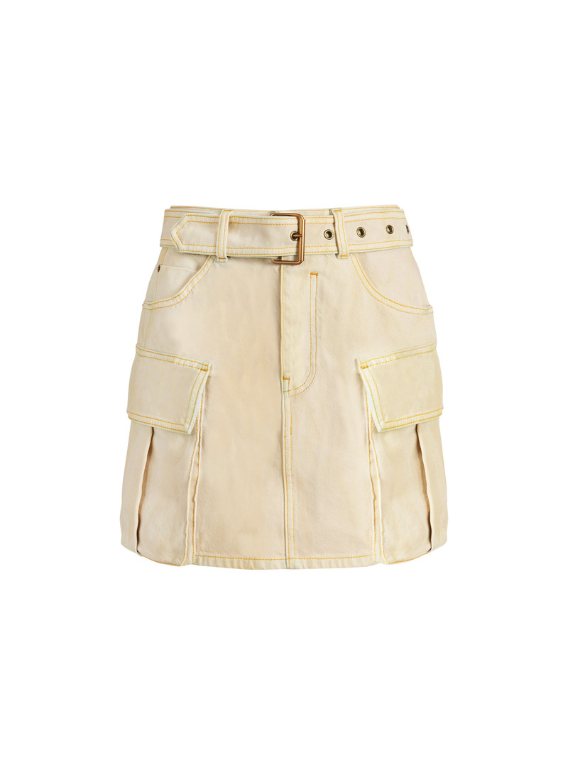 Faded denim skirt 1