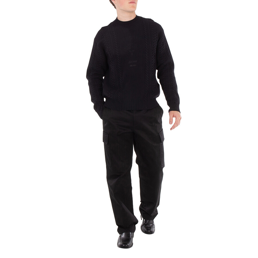 Versace Medusa Milano Cable-Knit Sweater - 4