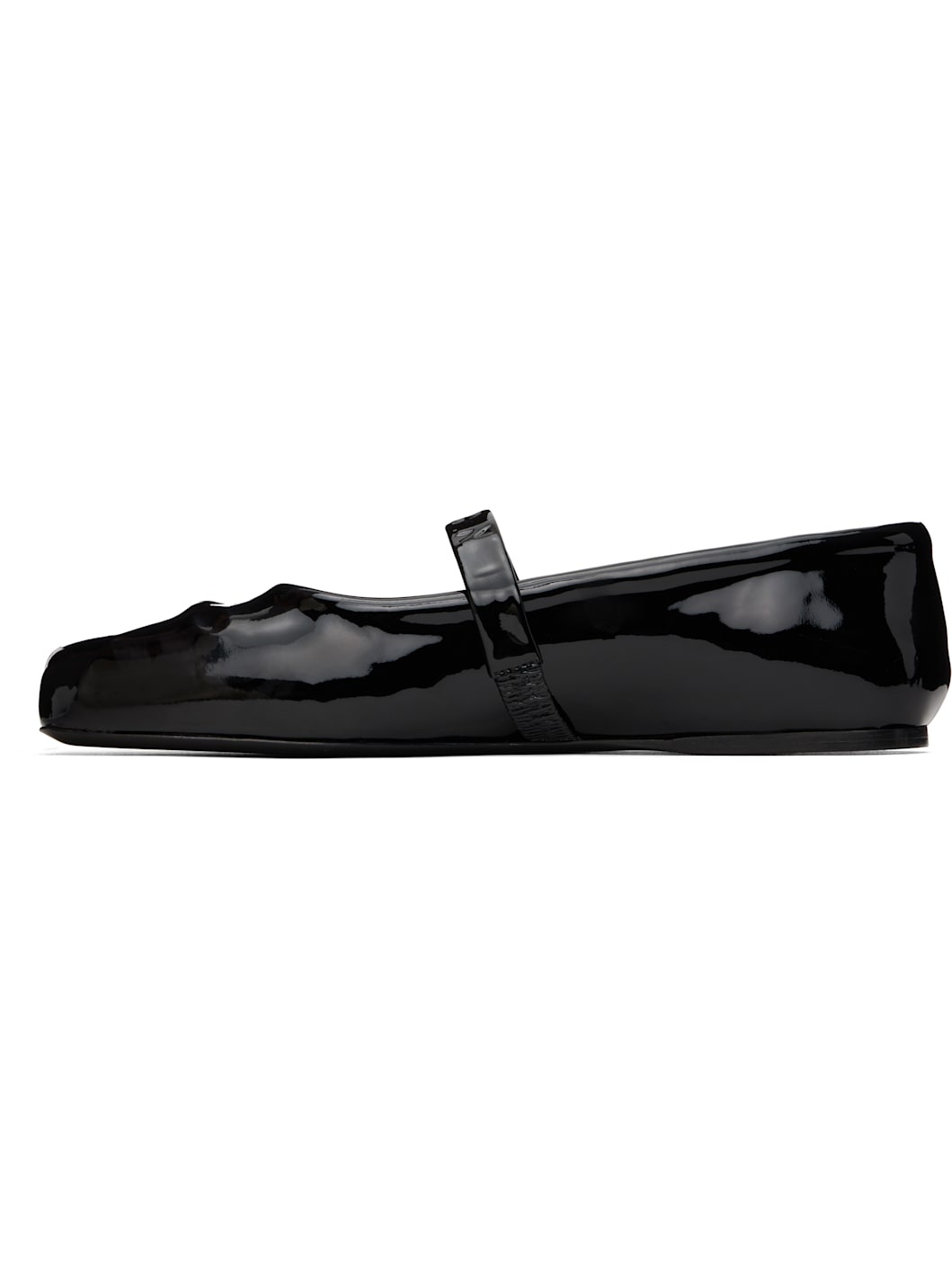 Black Mary Jane Ballerina Flats - 3