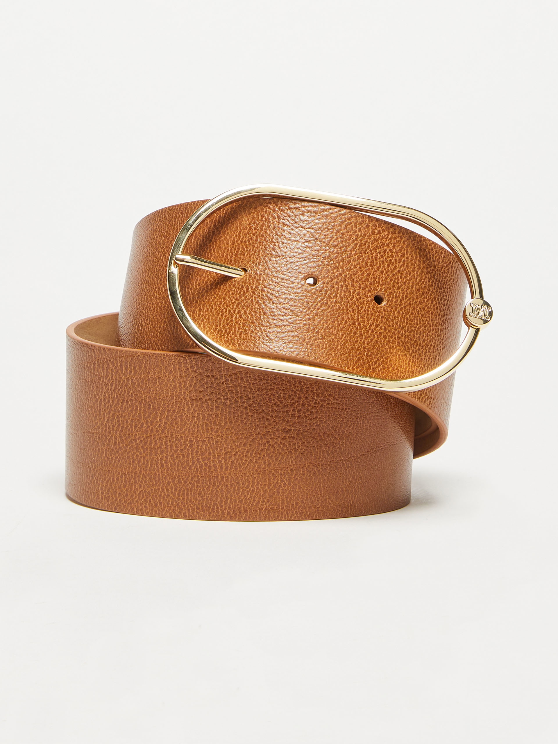 CUOIO60 Wide leather belt - 1