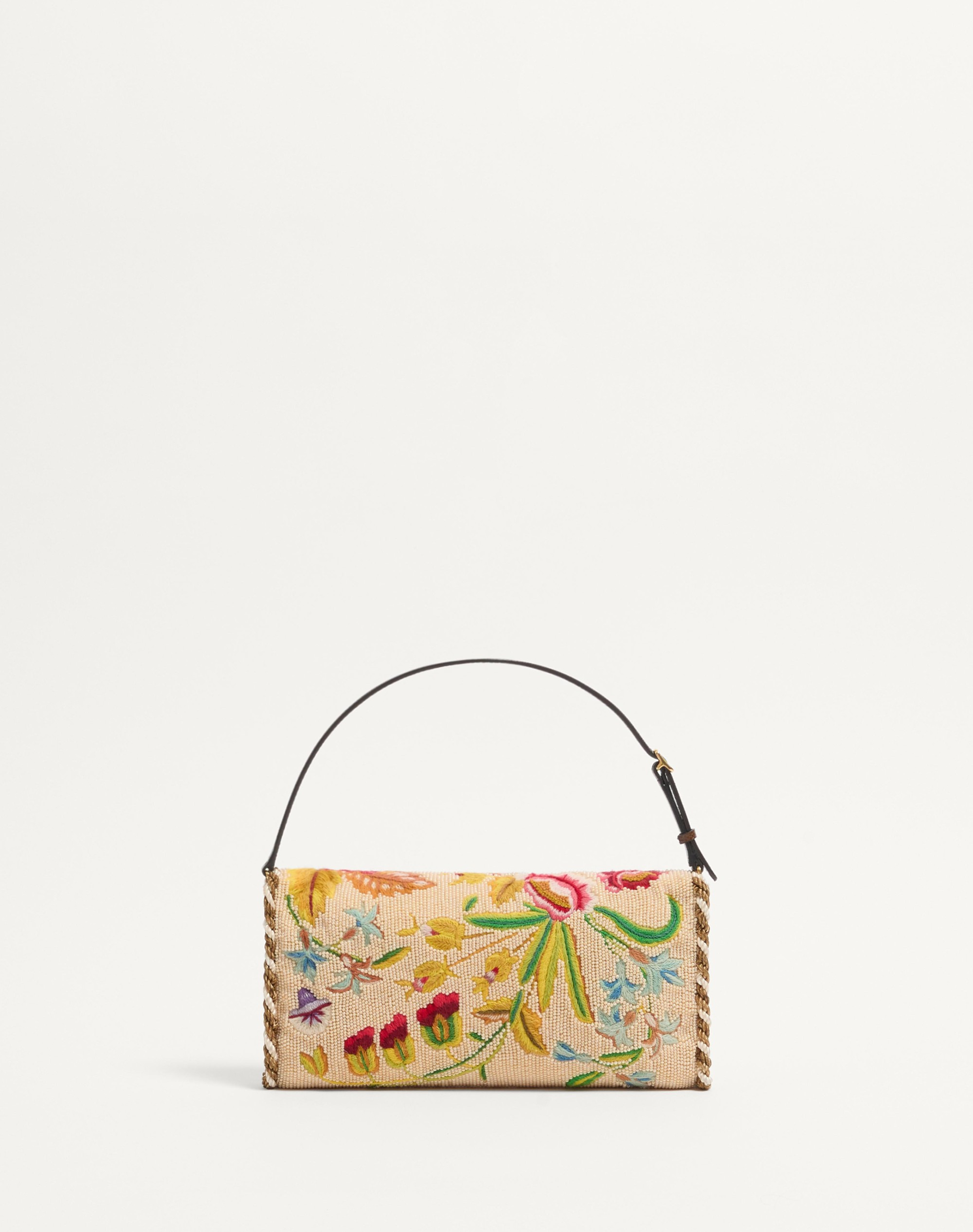 VALENTINO GARAVANI VAIN SOFT EMBROIDERED SMALL SHOULDER BAG - 5