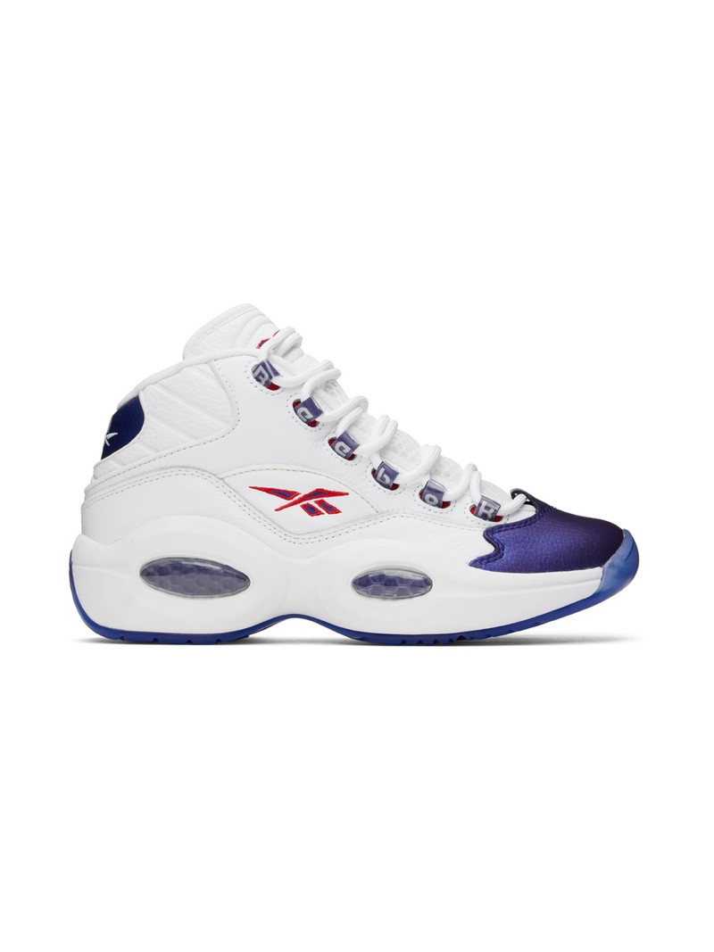 White Question Sneakers - 1