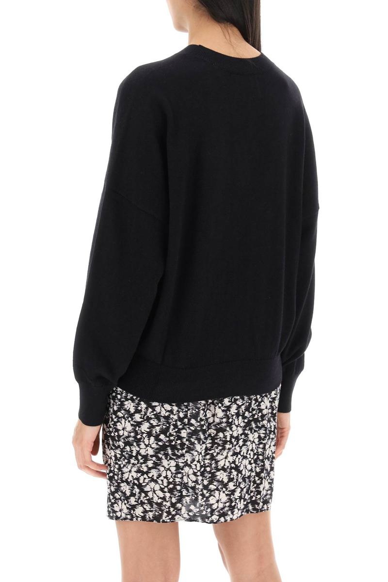 ISABEL MARANT ÉTOILE MARISANS SWEATER WITH LUREX LOGO INTARSIA - 3