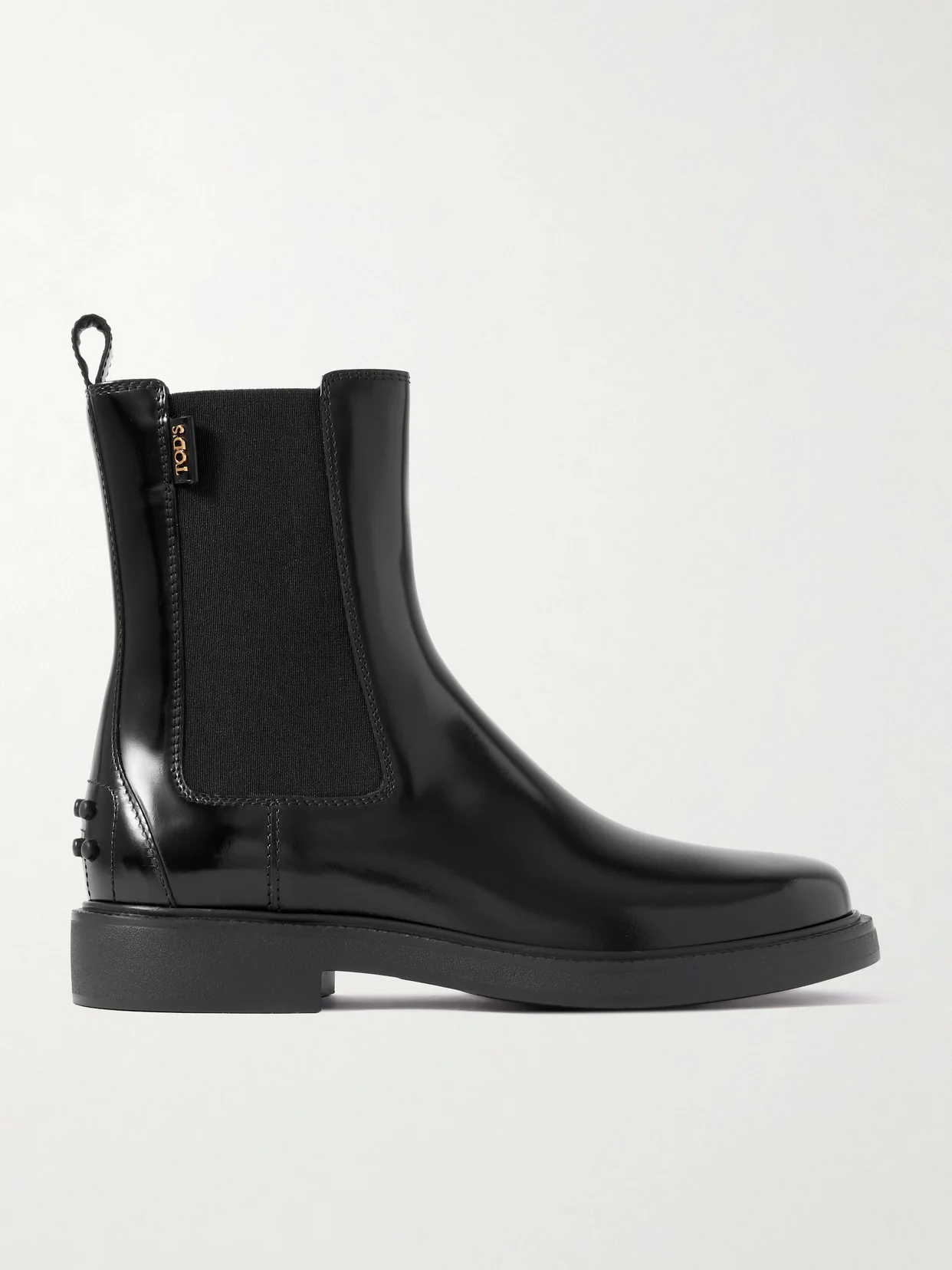 Glossed-leather Chelsea Boots - 1