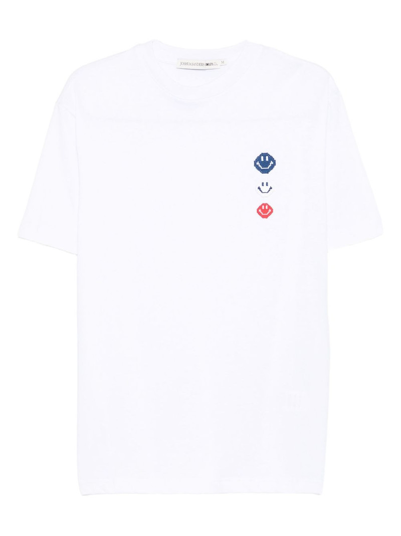 embroidered cotton T-shirt 1