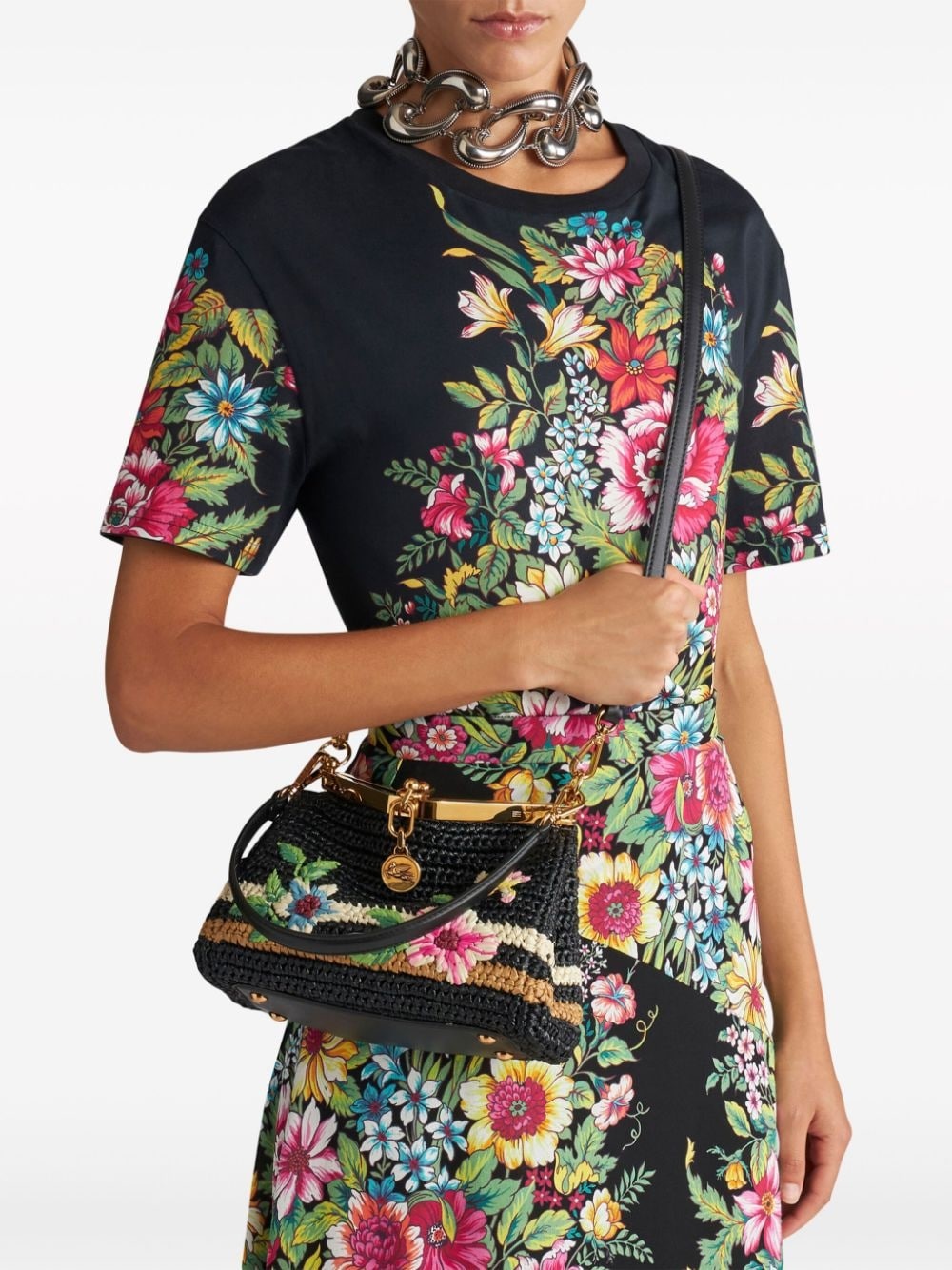 Vela floral-embroidered crossbody bag - 2
