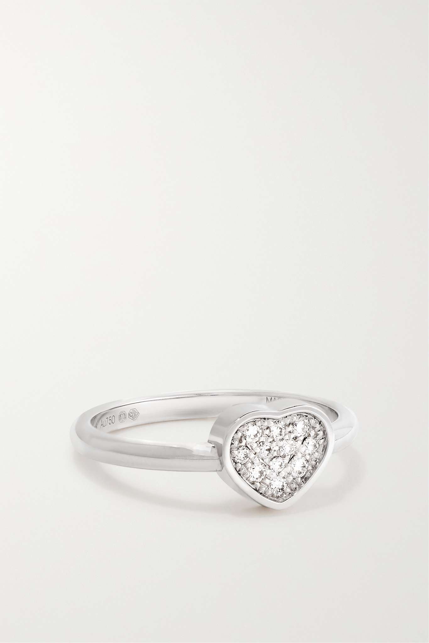 My Happy Hearts 18-karat white gold diamond ring - 1