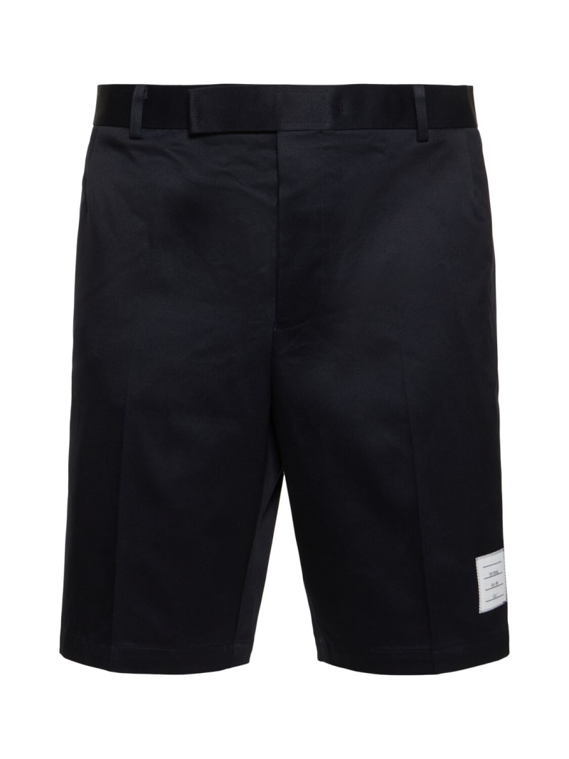 Cotton twill chino shorts - 1
