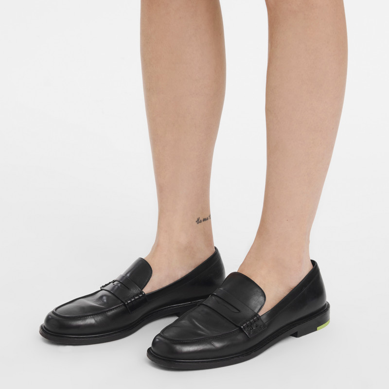 Longchamp Au Sultan Loafer Black - Leather outlook