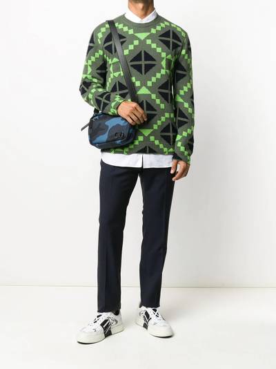 Valentino geometric print jumper outlook