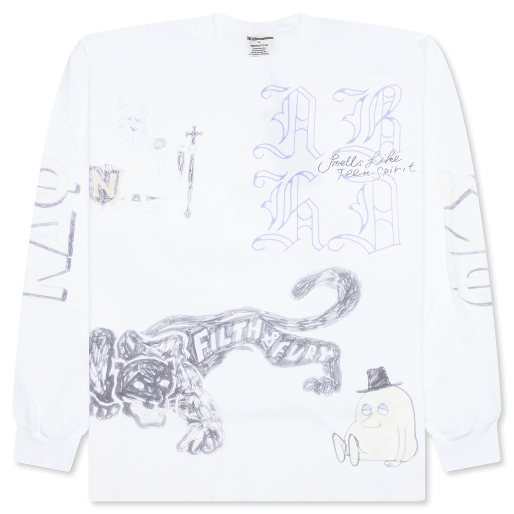 NH L/S TEE 9 - WHITE - 1