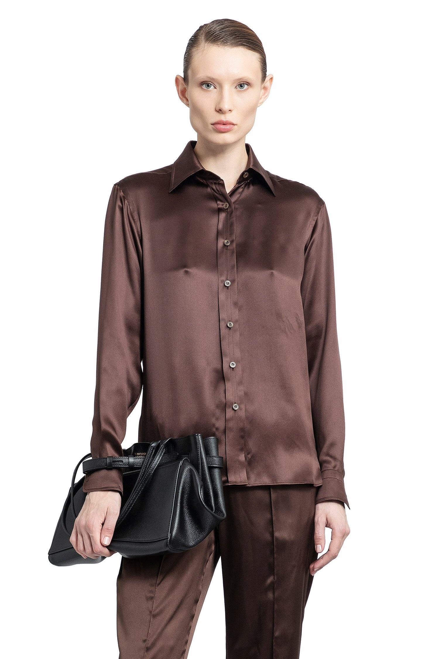 TOM FORD WOMAN BROWN SHIRTS - 1