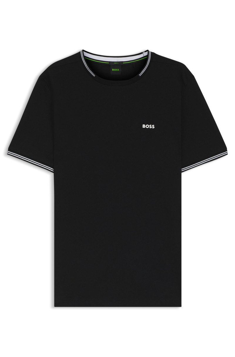STRETCH-COTTON T-SHIRT 및 로고 - 1