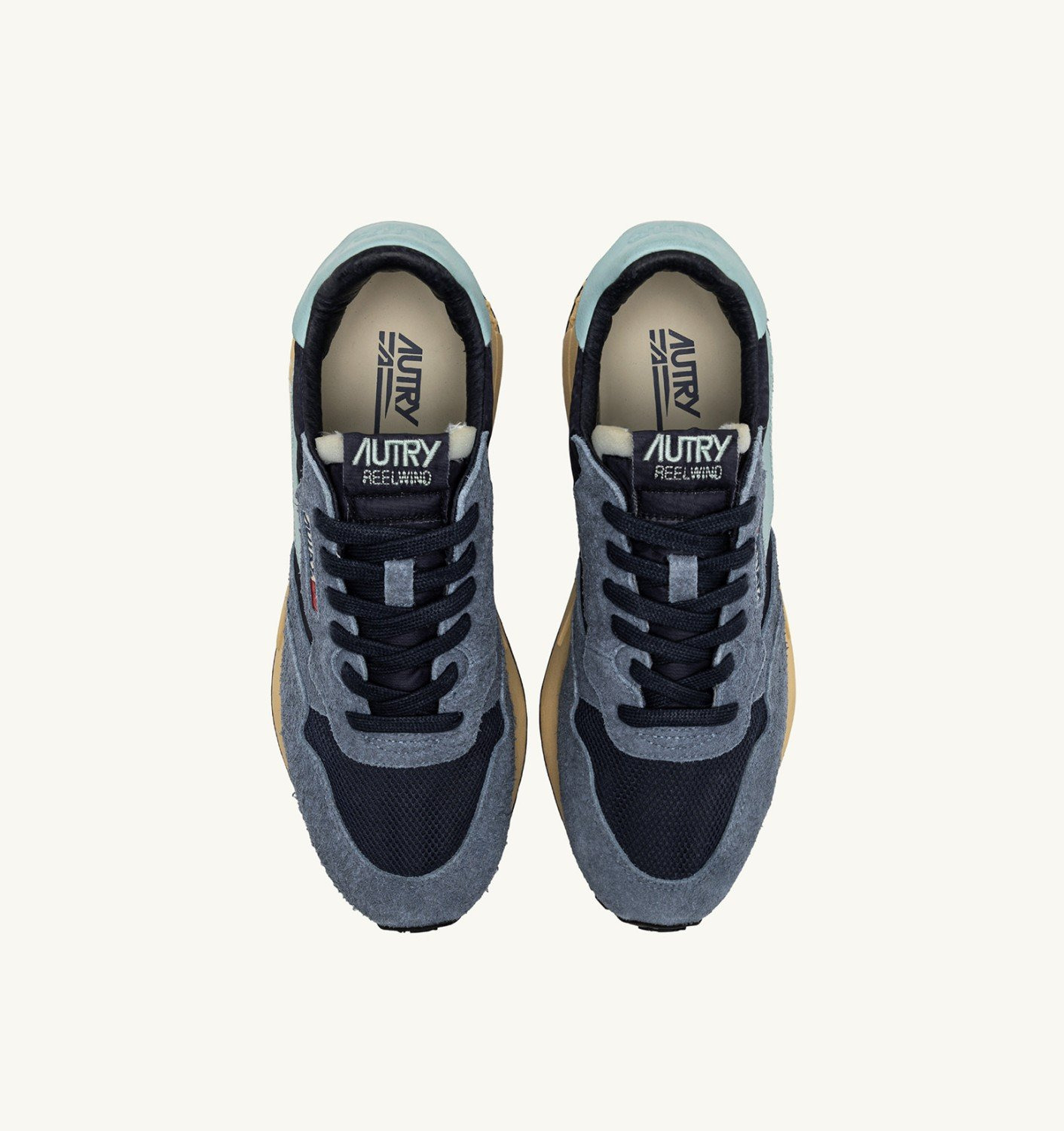 REELWIND LOW SNEAKERS IN NYLON SUEDE AND LEATHER COLOR INDIGO AND SPELLBOUND - 5