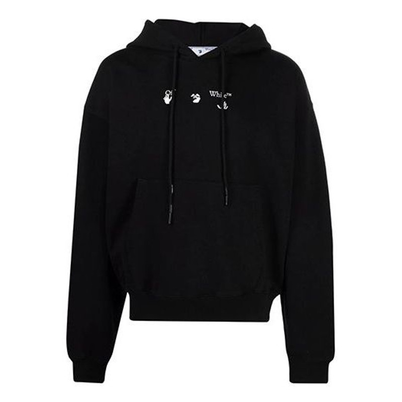 Off-White FW21 Melting Arrow Logo Print Sports Men's Black OMBB037S21FLE0021025 - 1