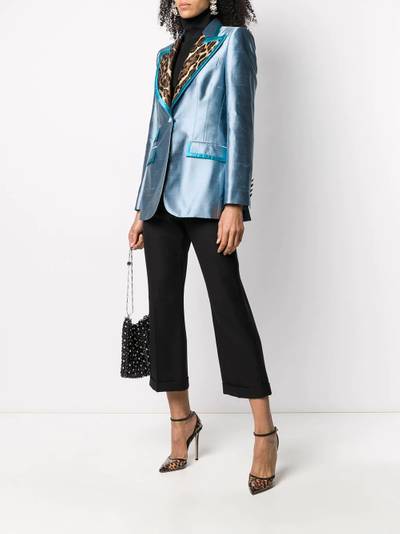 Dolce & Gabbana leopard panels blazer outlook