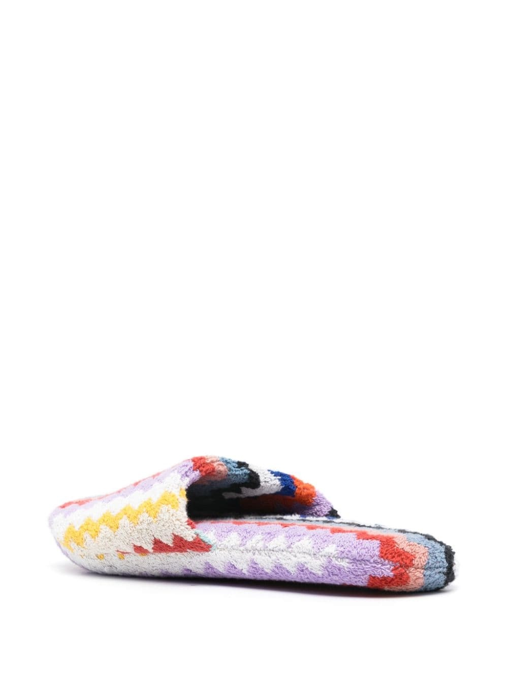 zigzag-motif slippers - 3