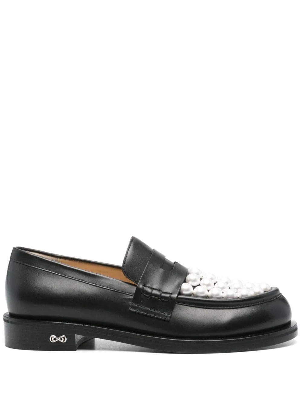 logo-plaque loafers - 1