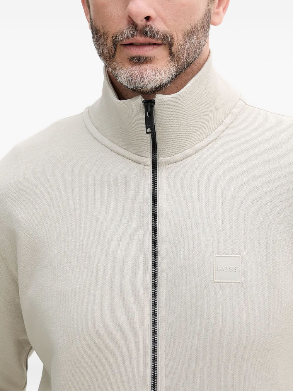 zip-up sweatshirt - 3