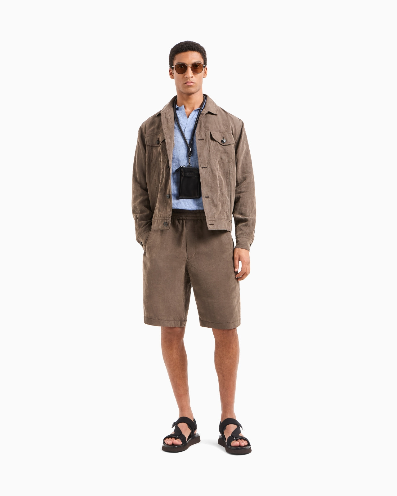 POLO SHIRT IN PURE LINEN CANVAS - 2
