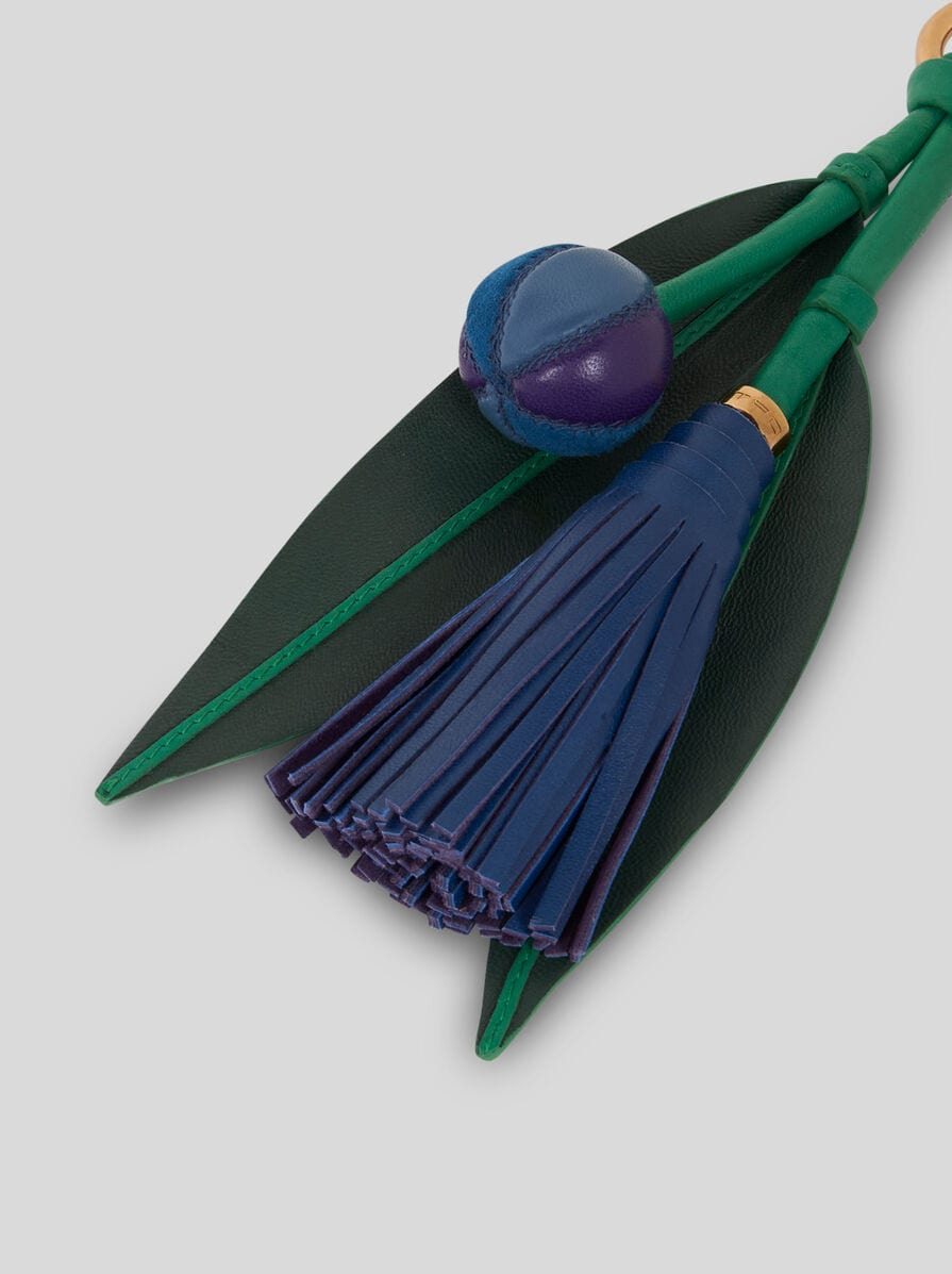 CHARM WITH TASSEL AND LEAVES - 3