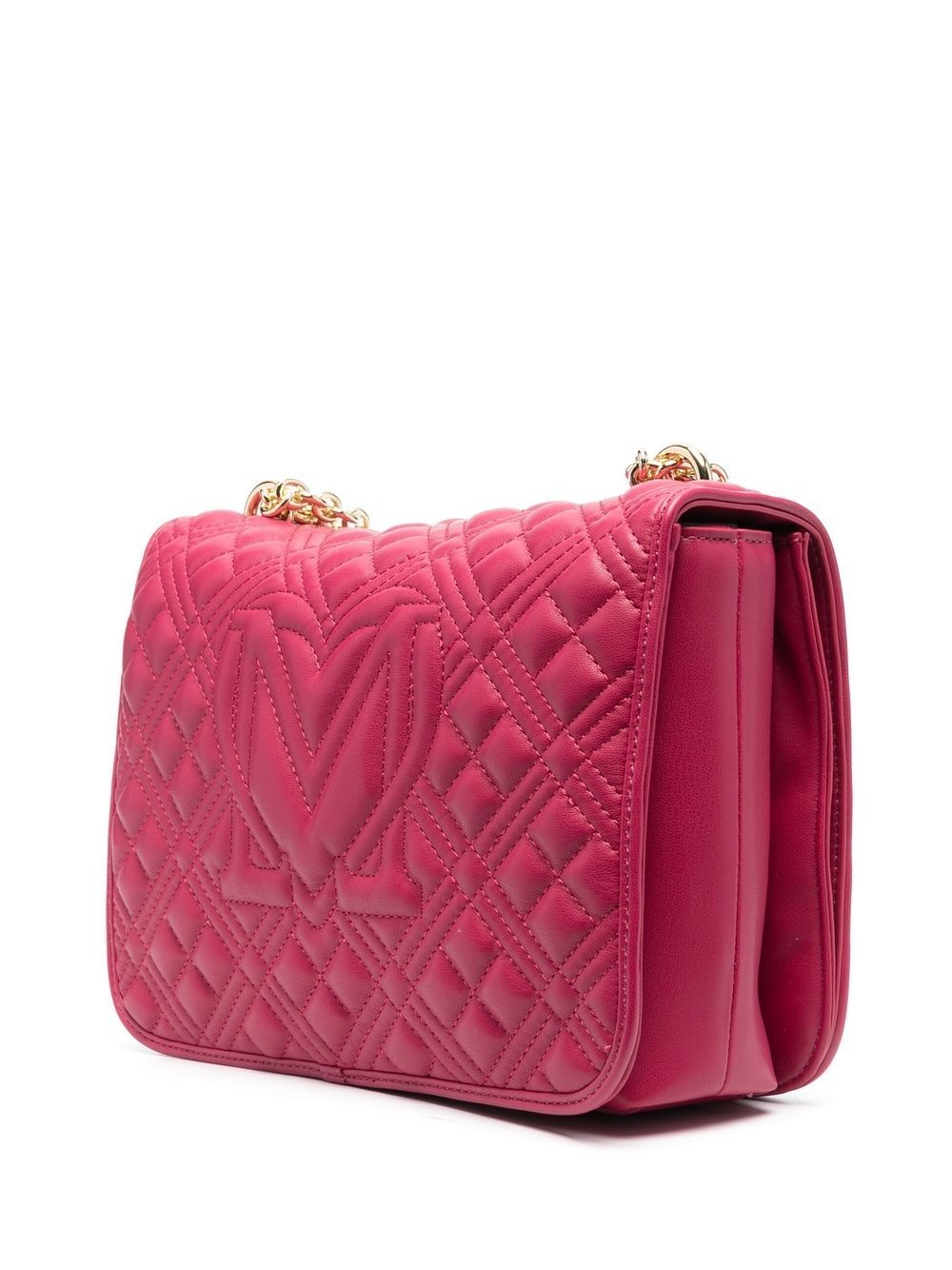 quilted logo-plaque shoulder bag - 4