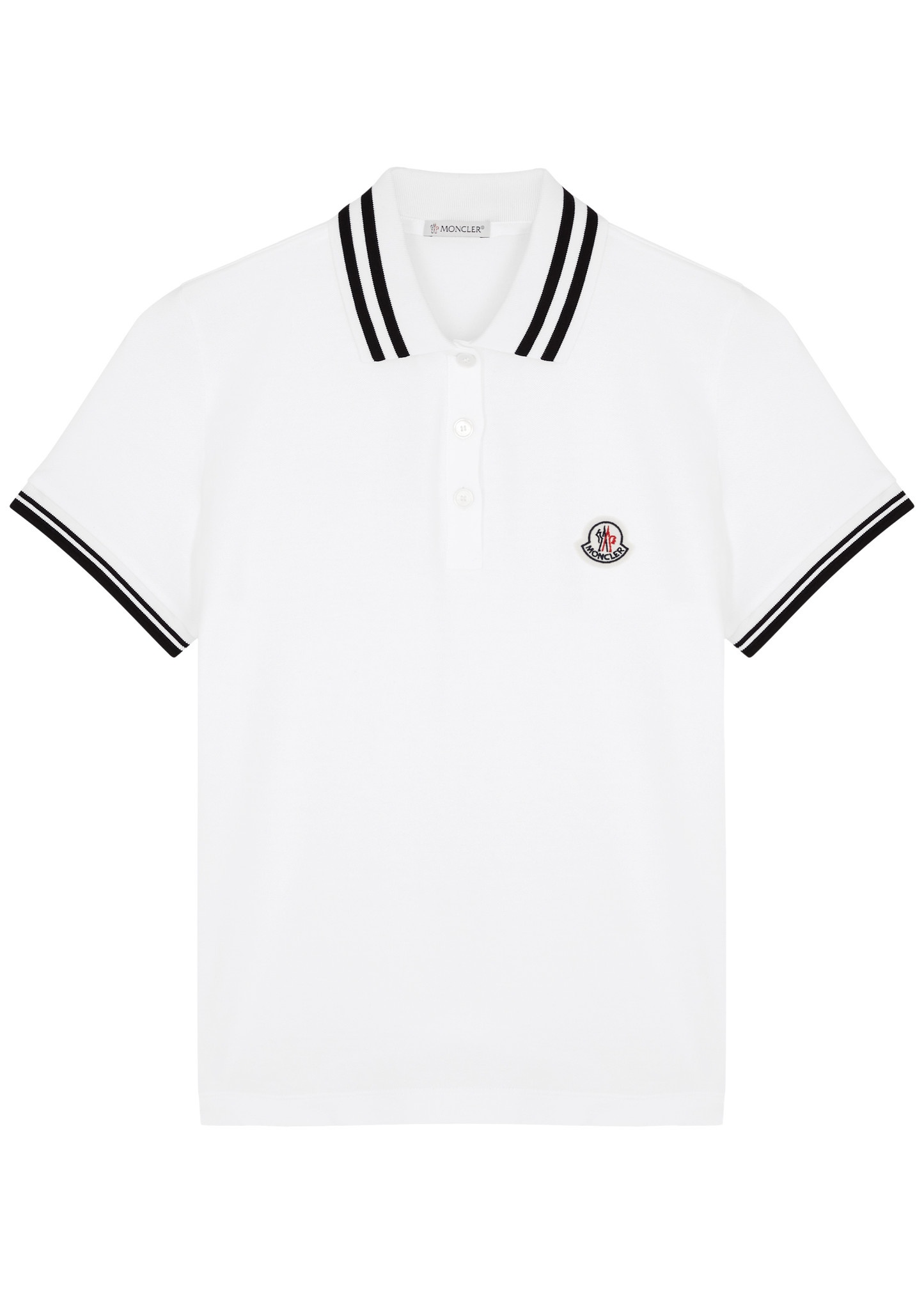 Logo piqué cotton polo shirt - 1